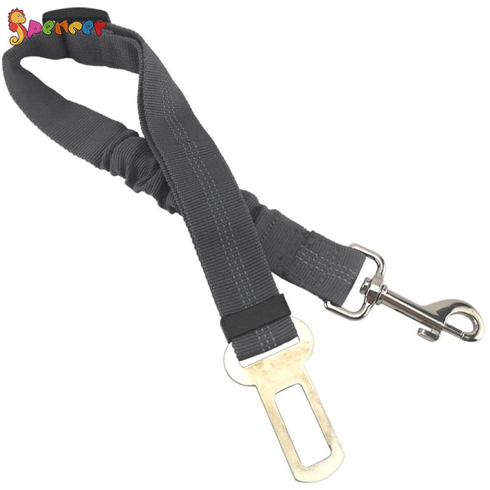 2 Pack Adjustable Pet Dog Cat Car Seat Belt Strap Safety Leads Seatbelt Harness for All Vehicle (Gray)