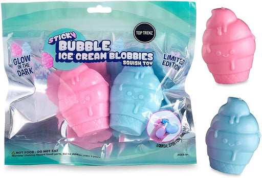 Top Trenz Sticky Bubble Blobbies -Squishy Fidget Toys for Kids. Cool Pack of Toy for Boys & Girls. Small Sensory Ball for Stress Relief. Classroom Fidget Toy, Party Favors & Prizes.(Frappe/Ice Cream)