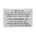 I Choose You Gifts for Fiance, Bridegroom Metal Love Cards on Wedding Day, Unique Presents for Boyfriend Anniversary Keepsake