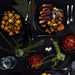 Coupe Dinnerware Set, Service for 8, Black Matte, 32 Piece