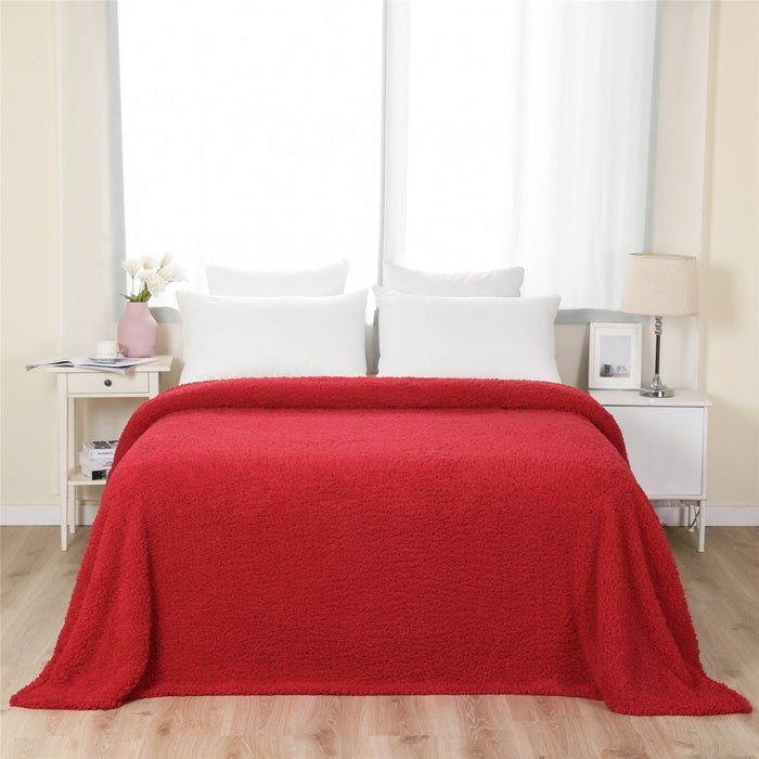 Mainstays Red Polyester Bed Blanket, King