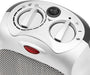 1500W Oscillating Ceramic Heater with Adjustable Thermostat, Silver