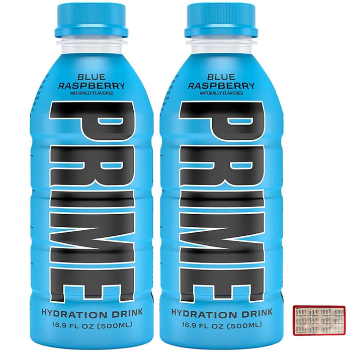 Hydration Drink Bundle - Includes 2 Pack of 16.9 Oz  Hydration Sports Drink and Electrolyte Beverage, and Curecor Collective Sticker! (Blue Raspberry)