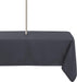 Outdoor and Indoor Tablecloth - Washable Waterproof Wrinkle Free Table Cloth with Zipper and Umbrella Hole for Spring/ Summer/ Party/ Picnic/ BBQS/ Patio (Round 60 Inch, Grey)
