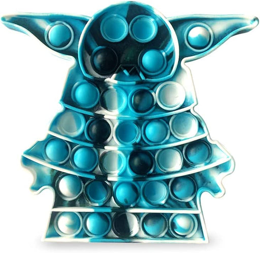 Silicone Yoda Tie-Dye Push Bubble Fidget Toy, Autism Special Needs Stress Reliever, Squeeze Sensory Tools to Relieve Emotional Stress for Kids Adults