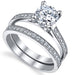 Women'S 1.25 Ct Wedding Engagement Ring Set Sterling Silver 925 round Cubic Zirconia