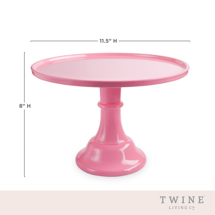 Twine Green Melamine Cupcake and Cake Stand - Dessert Accessory, Pink