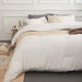 off White Queen Ball Pom Fringe Design Comforter Set 3Pcs, 3 Pieces Boho Aesthetic Luxurious Queen Bedding Set, Vintage Ultra Soft Microfiber Comforter Set