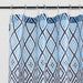 Mainstays Stockholm 15-Piece Geometric Polyester Shower Curtain Set, Navy