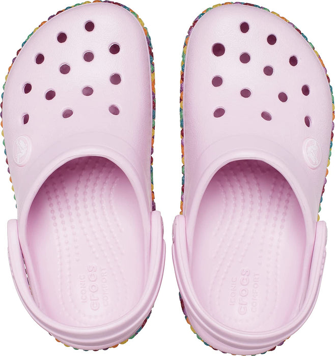 Kid'S Crocband Rainbow Band Clogs