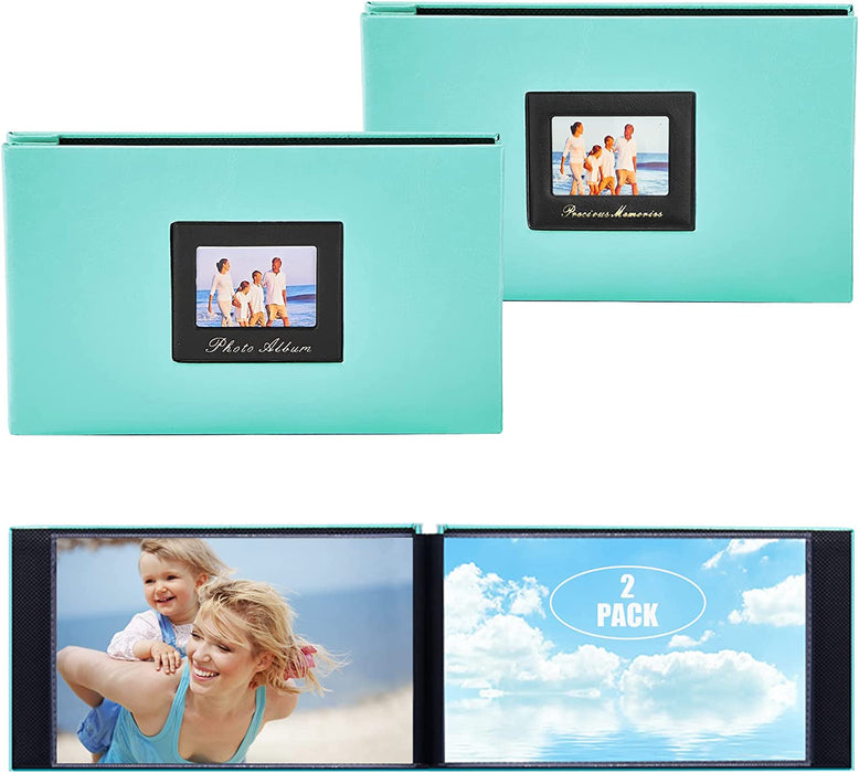 Photo Album 4X6 500 Pockets Photos, Extra Large Capacity Family Wedding Picture Albums Holds 500 Horizontal and Vertical Photos (500Pockets, Teal)
