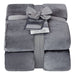 Better Homes & Gardens Luxury Velvet Plush Blanket, Full/Queen, Gray