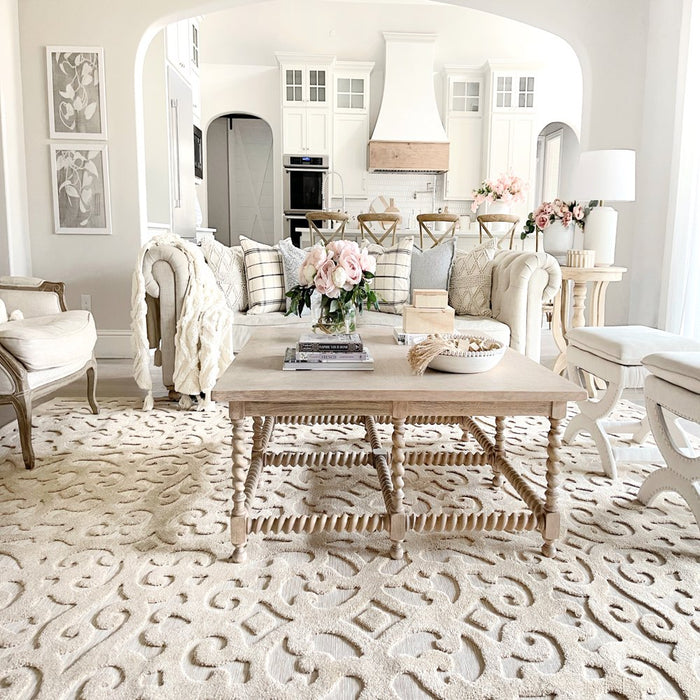 My Texas House Irongate, Transitional, Damask, Woven Area Rug, 7'9" X 10'10"