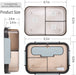 Bento Boxes for Adults, 3 Compartment Lunch Box, 1500 ML Bento Lunch Box for Kids with Spoon & Fork - Durable, Leak-Proof for On-The-Go Meal, Food-Safe Materials Bpa-Free