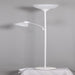 Mainstays 72" Combo Floor Lamp White Finish, White Plastic Shades