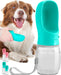 Malsipree Dog Water Bottle, Leak Proof Portable Puppy Water Dispenser with Drinking Feeder for Pets Outdoor Walking, Hiking, Travel, Food Grade Plastic (12Oz, Blue)