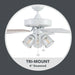 Better Homes & Gardens 52" 5 Blade White Ceiling Fan with 3 Lights