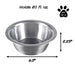 Set of 2 Stainless-Steel Dog Bowls - Cage, Kennel, and Crate Hanging Pet Bowls for Food and Water - 20Oz Each and Dishwasher Safe by PETMAKER
