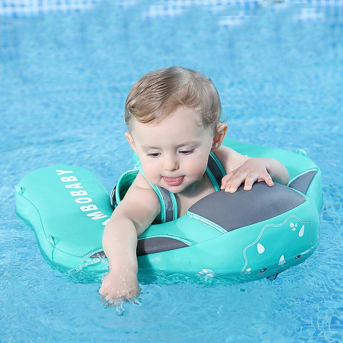 Baby Swimming Float Ring Swim Trainer Non-Inflatable Sunshade Kids Float Lying Swimming Pool Toys Bathtub for Accessories