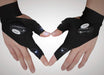 XIANGZHU 3 Pairs Flashlight Gloves, Fingerless LED Gloves, Birthday Gifts for Man, Hands Free Flashlights for Working in Darkness Places Fishing, Repair, Camping, Hiking, Running