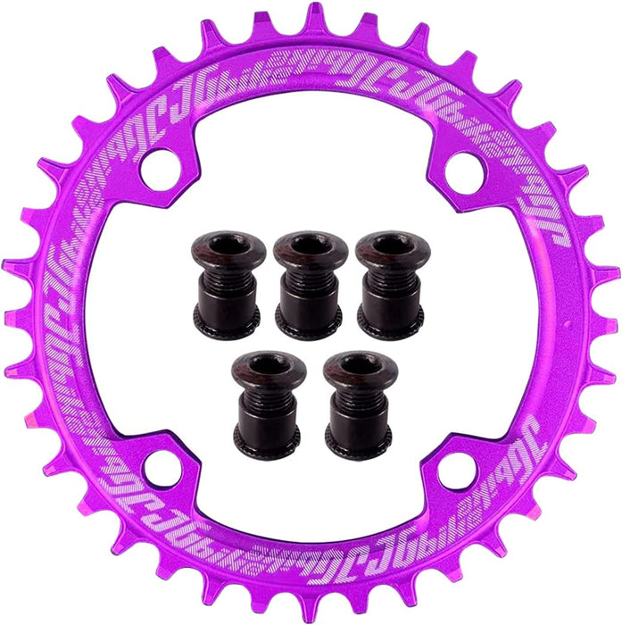 Elite round Oval Chainring 104Mm BCD 30T 32T 34T 36T 38T Narrow Wide Single Chainring for 8 9 10 11 12 Speed MTB XC Trail E-Bike Fat Bike Mountain Bike Bicycle