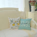 Pillow Covers 18X18 Set of 4 Beige Bufflo Plaid Daisy Eucalyptus Leaves Decorative Blue Throw Pillow Covers Bloom with Grace Pillowcase Spring Summer Decorations Farmhouse Decor