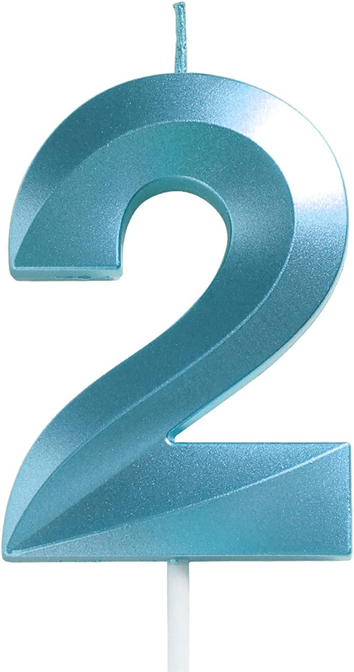 Birthday Candles Extended Big Number Candles Multicolor 3D Design Cake Topper Decoration for Any Celebration