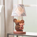Calypso Lamp Pink/Gray Koala Nursery Lamp with Shade & Bulb