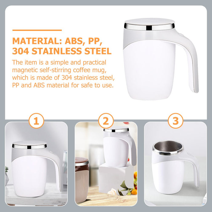 Mug Coffee Stirring Cup Magnetic Automatic Mixing Self Autosteel Stainless Tea Electric Travel Mixer Rotating Cupschocolate