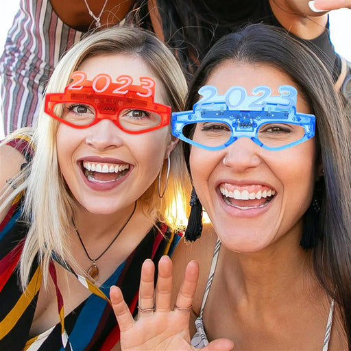 2023 Light-Emitting Glasses Four Lights New Year LED
