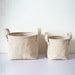 Household DIY Handmade Woven Storage Baskets Flower Pot Jute Cloth Sundries Holder Underwear Toy Container Storage Basket