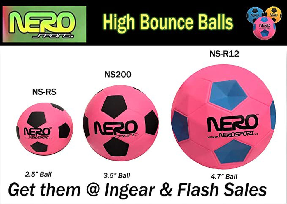 NERO SPORTS High Bounce Ball Rubber Mini Basketball for Kids over 6 and Adults Green Pink Blue Brown