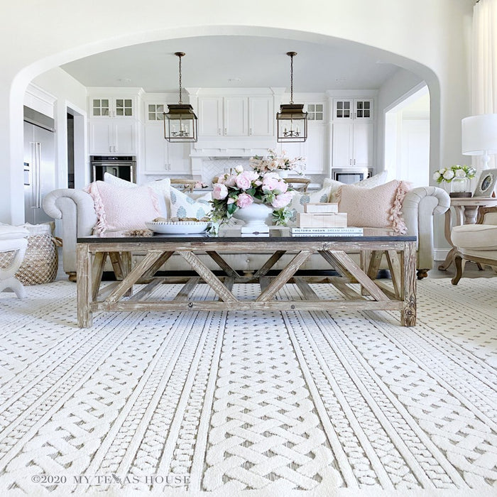 My Texas House Jessie, Transitional, Stripes, Woven Area Rug, 5'2" X 7'6"