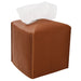 Tissue Box Cover, PU Leather Square Tissue Box Holder for Living Room/Night Stands/Office/Car/Dining Table Home Decor
