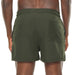 Mens 5 Inch Swim Trunks Stretch Quick Dry Swim Shorts with Zipper Pockets Armygreen 32