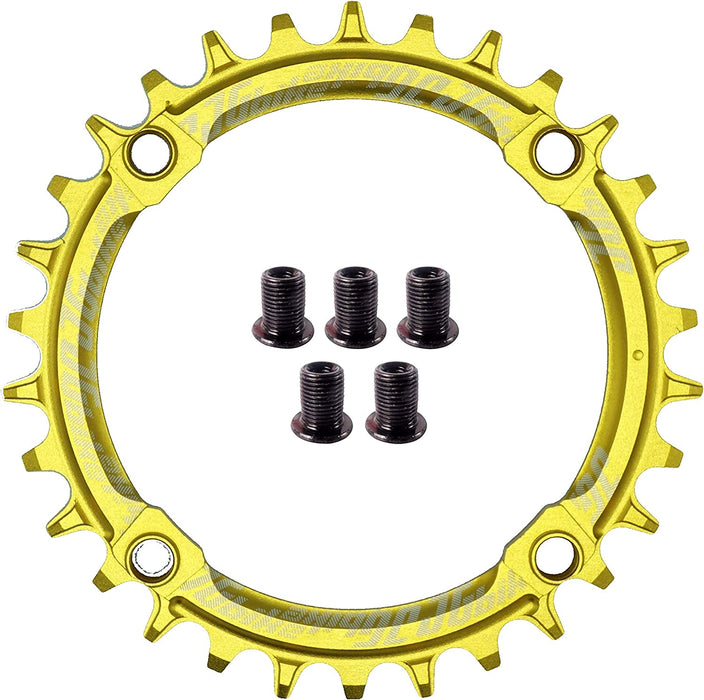 Elite round Oval Chainring 104Mm BCD 30T 32T 34T 36T 38T Narrow Wide Single Chainring for 8 9 10 11 12 Speed MTB XC Trail E-Bike Fat Bike Mountain Bike Bicycle
