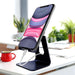 Adjustable Cell Phone Stand, Creadream Phone Stand, Cradle, Dock, Holder, Aluminum Desktop Stand Compatible with Phone Xs Max Xr 8 7 6 6S plus SE Charging, Accessories Desk,All Mobile Phones-Navy Blue