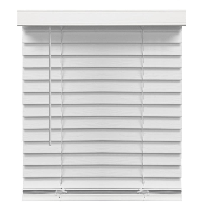 Richfield Studios 2" Cordless Faux Wood Blinds, White