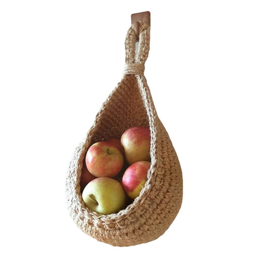 Jute Eco Storage Basket Portable Wall Hanging Flower Basket Organizer Fruit Vegetable Toys,Rattan Box Home Decoration by