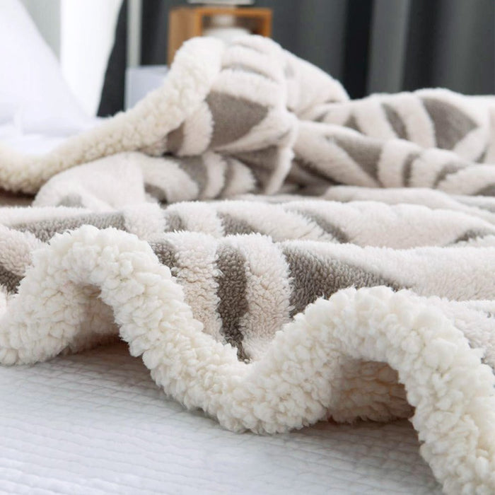 Sherpa Fleece Blanket Fuzzy Soft Throw Blanket Dual Sided Blanket for Couch Sofa Bed(Grey,40"X50")