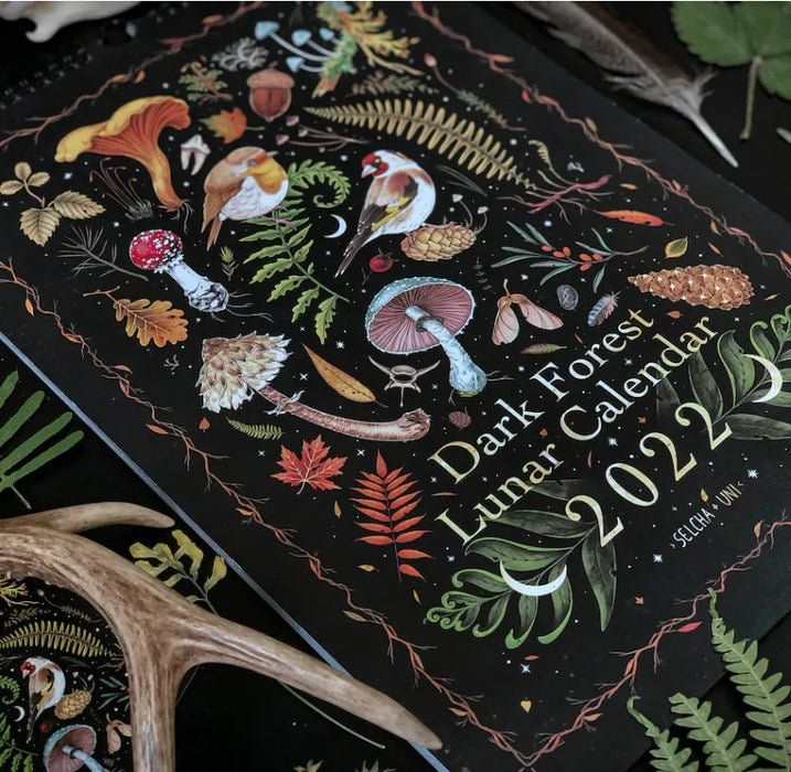 2023 Dark Forest Calendar Animal Wall Calendar