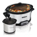 7 Quart Programmable Slow Cooker with Party Dipper, Stainless Steel, 33477