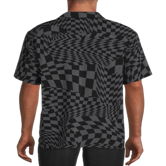 No Boundaries Men'S and Big Men'S Rayon Shirt with Short Sleeves