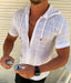 ⭐⭐Button up Shirt Men Baroque Fashion Hawaiian Short Sleeve T Casual Party Dress