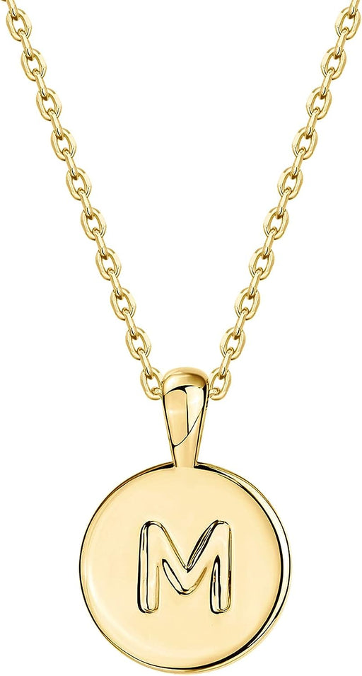 14K Rose Gold Plated Letter Necklace for Women | Gold Initial Necklace for Girls
