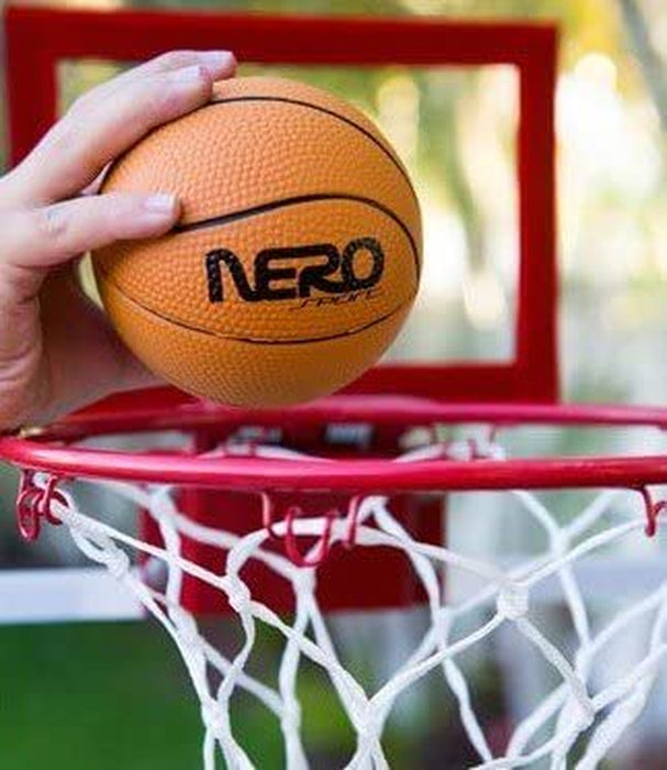 NERO SPORTS High Bounce Ball Rubber Mini Basketball for Kids over 6 and Adults Green Pink Blue Brown
