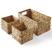 Better Homes & Gardens Woven Natural Water Hyacinth Organizational Basket Set of 3