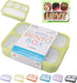 Bento Lunch Box Kids & Adult: Leakproof Lunch Containers for Boys & Girls with 3 Compartments - School, Daycare, Meal Planning Portion Control Container, Bpa-Free Boxes, Utensils | Blue Purple 2 Pack