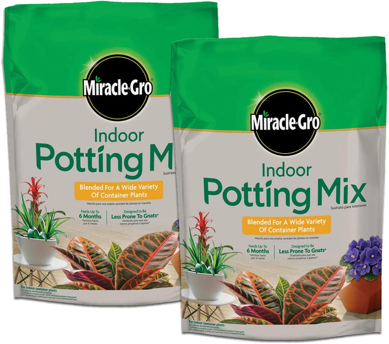Miracle-Gro Indoor Potting Mix 6 Qt., Grows Beautiful Houseplants
