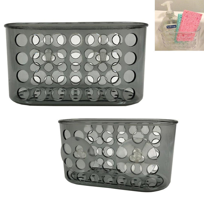 1 Shower Caddy Bath Bathroom Organizer Storage Basket Soap Holder Suction Cups
